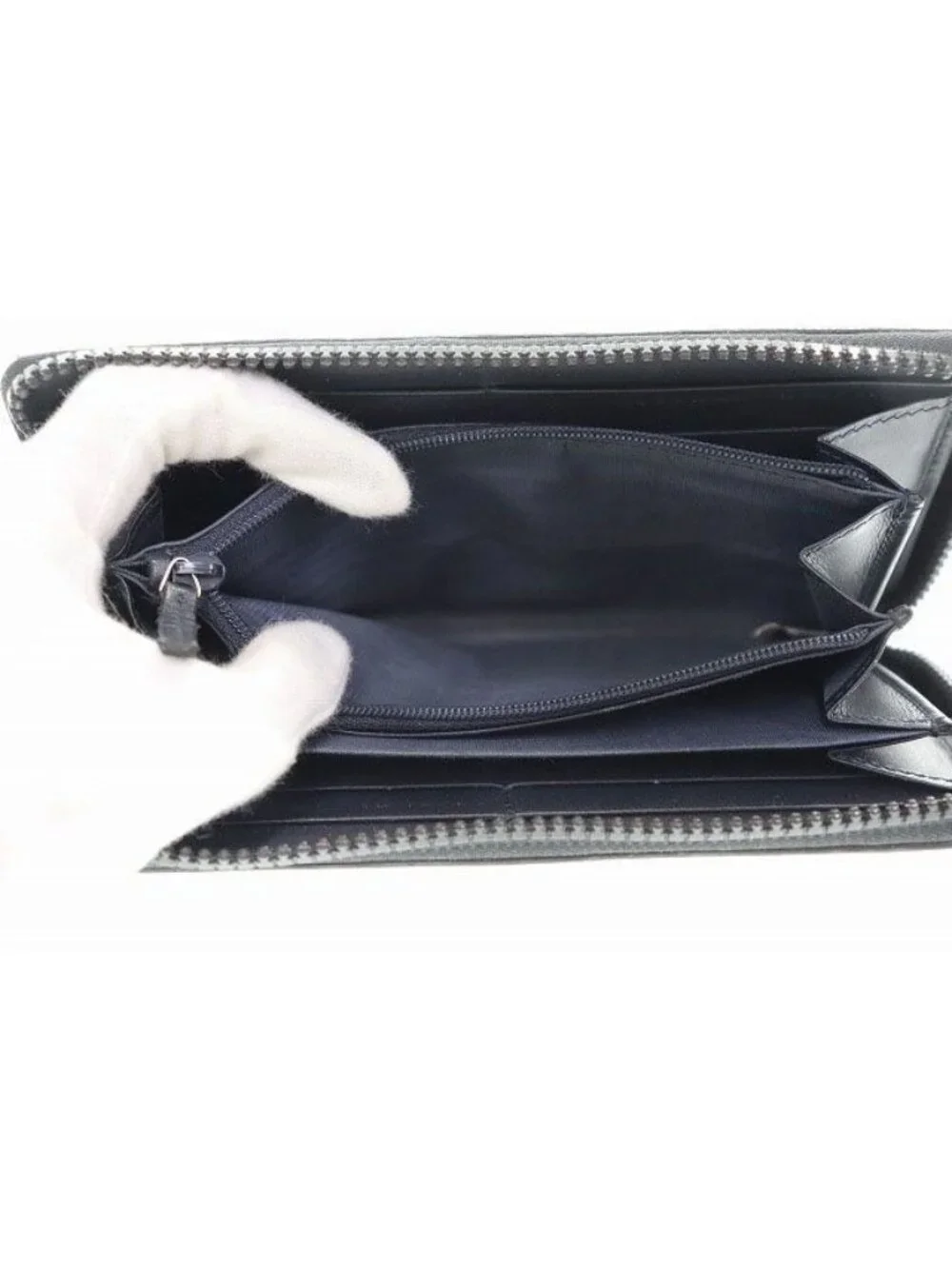 ★SOLD★ Gucci GG Blue Musprint Zip Around Zip Wallet Floral Pattern - Picture 7 of 7